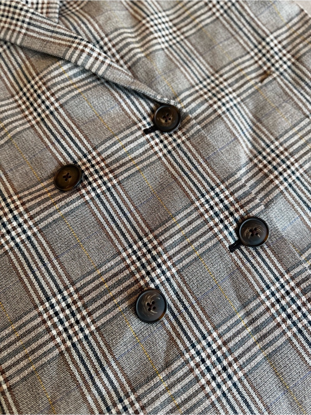 MADEWELL Caldwell Menswear Plaid Double-Breasted Blazer Classic Jacket - Picture 10 of 16